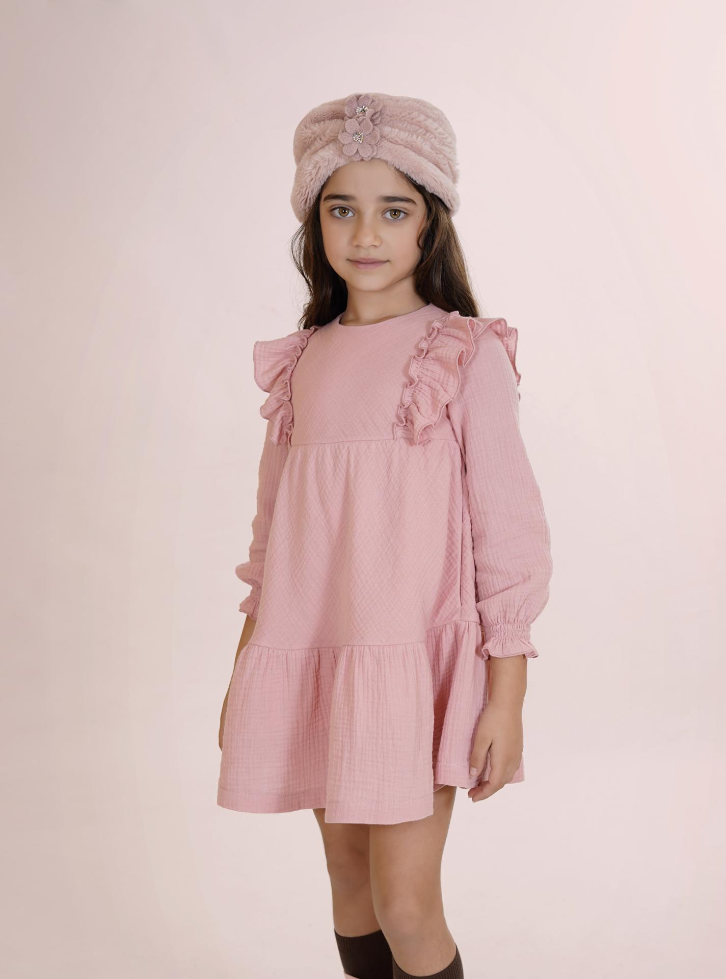 Vera By Nekenia Vestido Infantil Cortes Rosa "Isla" 26IV12