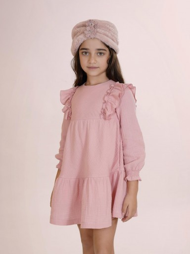 Vera By Nekenia Vestido Infantil Cortes Rosa "Isla" 26IV12 [0]