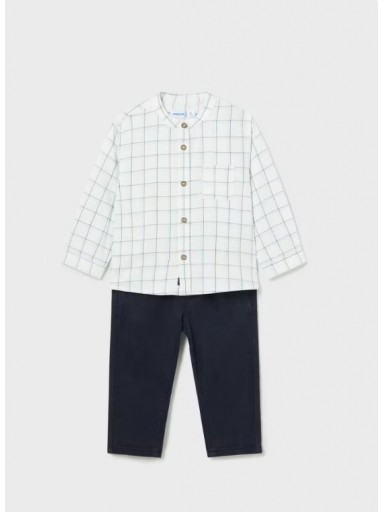 Mayoral Conjunto Pantalon Camisa m/l 14-02545-077 Marino