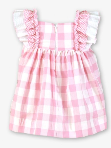 Miranda vestido Bebe y Cuadros Volantes Hombros "Violeta" 0502/V [2]