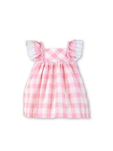 Miranda vestido Bebe y Cuadros Volantes Hombros "Violeta" 0502/V [0]