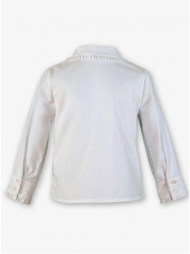 Miranda Conjunto Infantil ceremonia Blusa Blanca  y Pichi Rojo "Blue Ivy" 0232/2P [5]