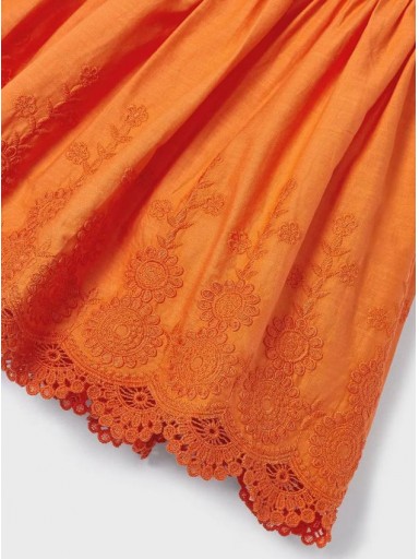 Mayoral vestido bordado 24-03917-062 Naranja [5]