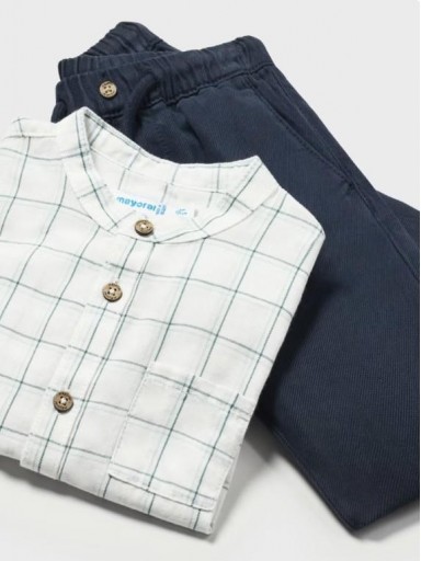 Mayoral Conjunto Pantalon Camisa m/l 14-02545-077 Marino [1]