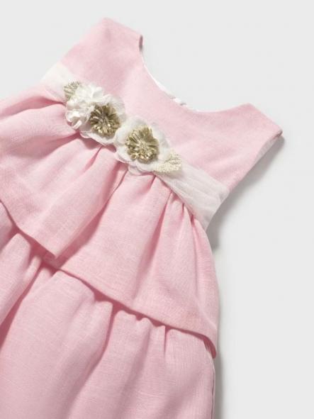 Mayoral Vestido ceremonia  Fajin Flores 25-01911-041 Rosa [2]