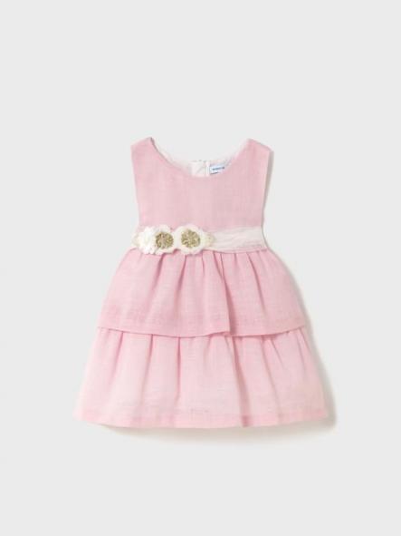 Mayoral Vestido ceremonia  Fajin Flores 25-01911-041 Rosa