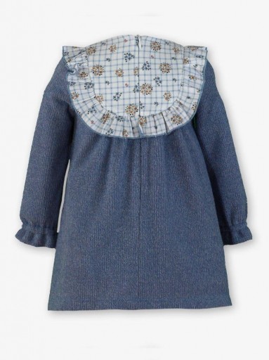 Miranda Vestido Infantil Punto Azul Pieza Blanca Lazada Camel "Carrie" 0600/V [1]