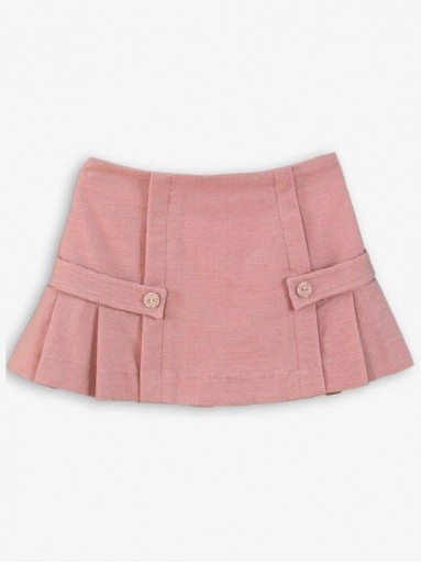Miranda Conjunto Infantil Camiseta Blanca y Falda Tablas Rosa Palo "Taylor" 0225/2F [3]