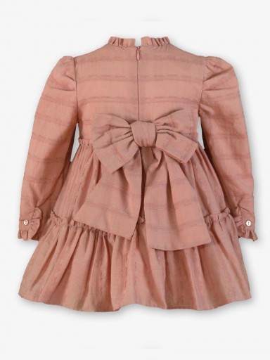 Miranda Vestido Infantil Ceremonia Rosa Palo Aplicación Floral "Dorothy" 0224/V [2]