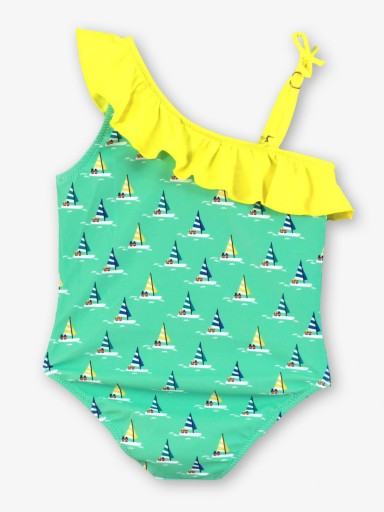 Miranda Bañador Infantil Veleros Tirantes Asimetricos Volante "Lila" 0802/B [4]