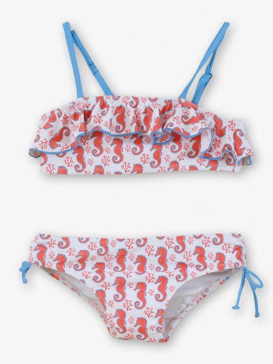 Miranda Bikini Infantil Niña Estampado Caballitos de Mar "Clavelina" 0807/BI [0]