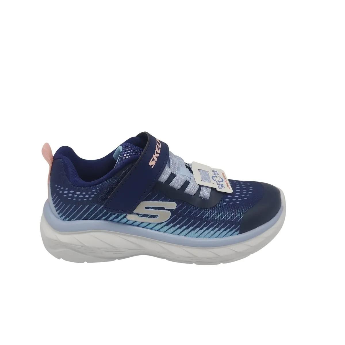 Skechers Deportivo Sneaker Infantil Azul Lavable 303599L-NVMT