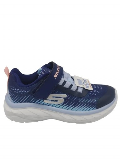Skechers Deportivo Sneaker Infantil Azul Lavable 303599L-NVMT