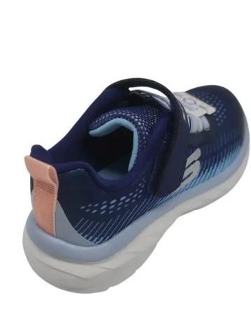 Skechers Deportivo Sneaker Infantil Azul Lavable 303599L-NVMT [3]