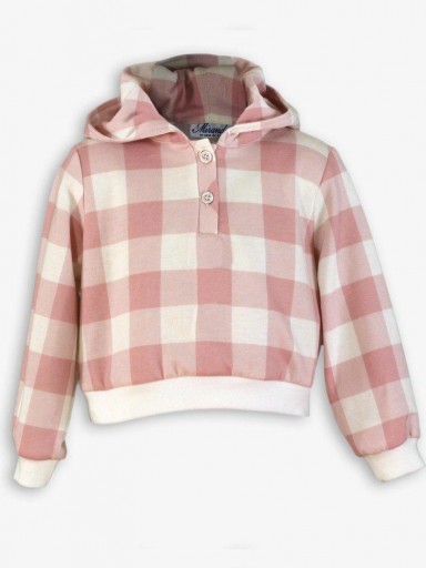 Miranda Sudadera Infantil Cuadro Grande Rosa Serigrafia Gatito Detective "Maeve" 0618/1  [3]
