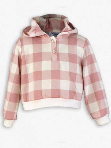 Miranda Sudadera Infantil Cuadro Grande Rosa Serigrafia Gatito Detective "Maeve" 0618/1  [4]
