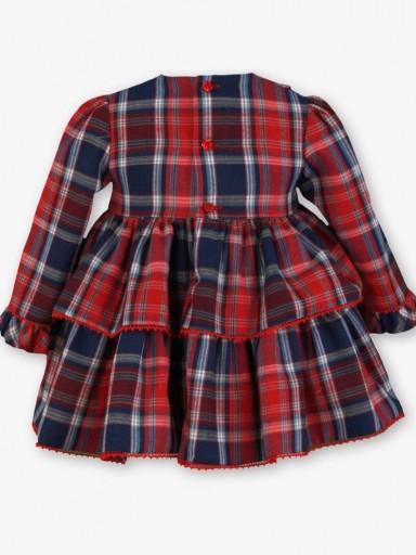 Miranda Vestido Bebe Cuadro escoces 2 Lazadas "Harper" 0158/V [1]
