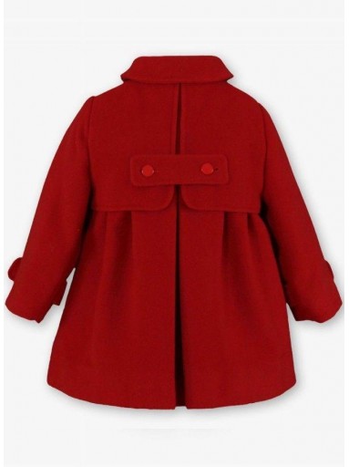 Miranda Abrigo Bebe Niña Paño Rojo "Harper" 0158/A [3]