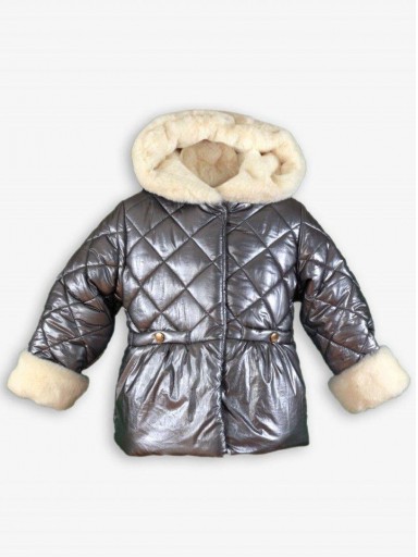 Miranda Parka Infantil Gris Irisado Pelo Beig "Faith" 0247/PA [1]