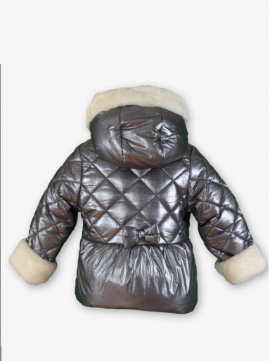 Miranda Parka Infantil Gris Irisado Pelo Beig "Faith" 0247/PA [2]