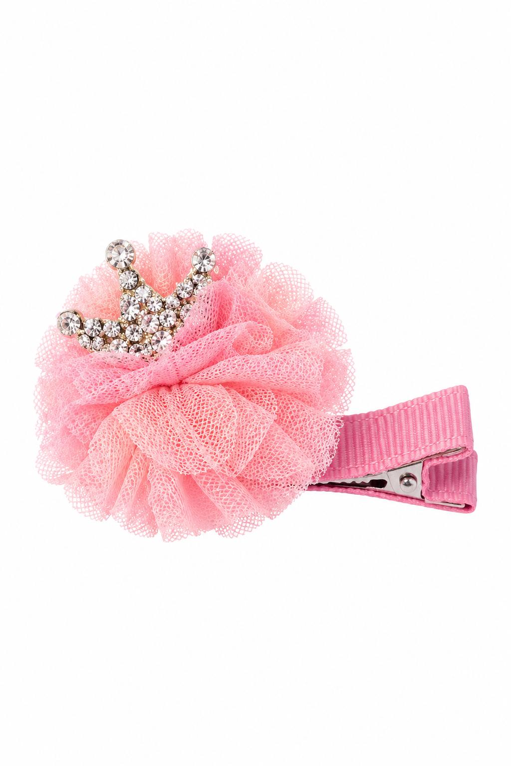 Inca Pinza Pompón Corona Rosa Empolvado 45299