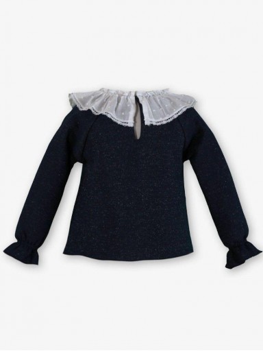 Miranda Sudadera Infantil Marino Cisnes de Strass "Paris" 0622/2  [2]