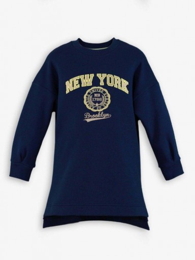 Miranda Vestido Infantil Tipo Sudadera Marino 1411/V [0]