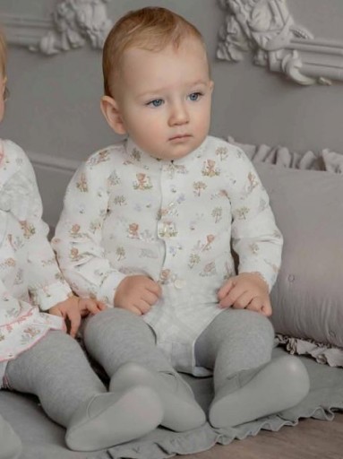 Miranda Conjunto Bebe Camisa Animalitos Pantalon Corto Cuadros 0033/23 [0]