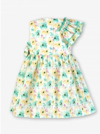 Miranda Vestido Infantil Estampado Volante Asimétrico "Mimosa" 0612/V [3]