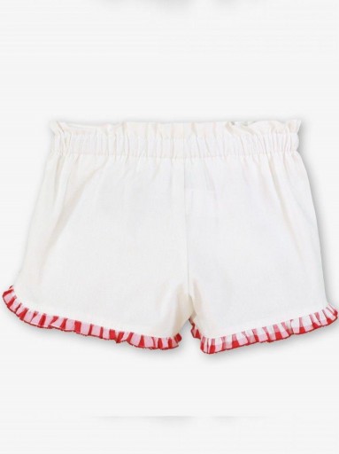 Miranda Conjunto Infantil Top Tirantes Cuadros Short Blanco "Flor de Cerezo" 0616/23 [7]