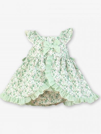 Miranda vestido Bebe Braguita Estampado Flores Verde "Amaranta" 0036/VB [3]