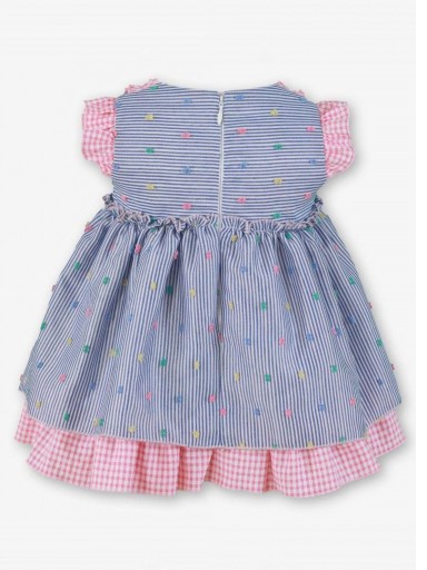 Miranda vestido Bebe Rayas y Cuadros detalles Multicolor "Cala" 0146/V [3]