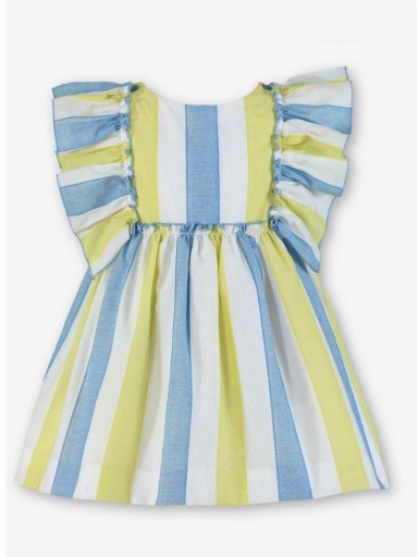 Miranda Vestido Infantil Rayas Volante Hombros "Petunia" 0238/V [5]