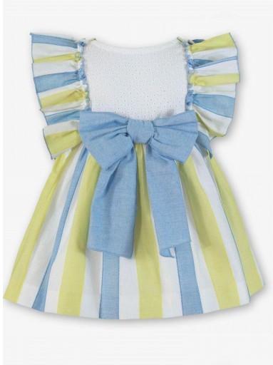 Miranda Vestido Infantil Rayas Volante Hombros "Petunia" 0238/V [6]