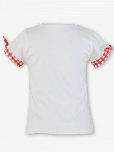 Miranda Camiseta Infantil detalles Rojo "Flor de Cerezo" 0625/2 [2]