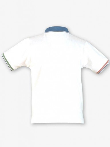 Miranda Polo Infantil Niño Blanco Detalles Colores "Iris" 1310/P [4]