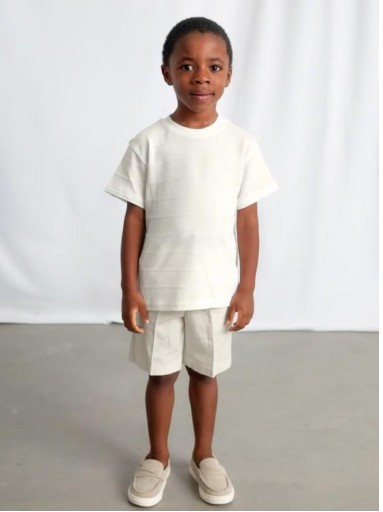 Mayoral Camiseta m/c Punto Estructura 26-03061-057 Nata [0]