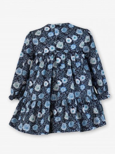 Miranda Vestido Infantil Marino Estampado Flores Azules "Colette" 0617/V [2]