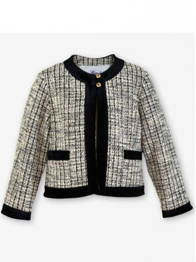 Miranda Conjunto Infantil 3 Piezas Chaqueta y Short Tweet Beig y Negro Camisa Beig Lazada "Malefica" 0240/CH32 [1]