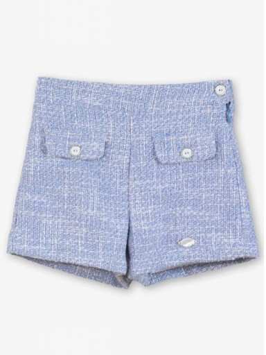 Miranda Conjunto Infantil Chaqueta y Short Tweet Azul Camisa Blanca "Jane" 0234/CH23 [5]