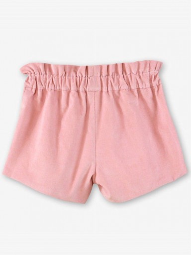 Miranda Conjunto Infantil Blusa Estampada Flores Rosa Short Rosa  "Alicia" 0246/23 [4]
