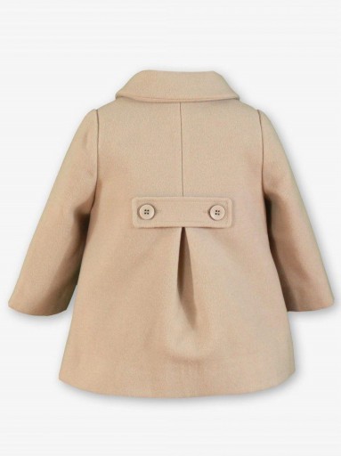 Miranda Abrigo Bebe Unisex Paño Beig Oscuro Botonadura 6 Botones  0162/A [2]
