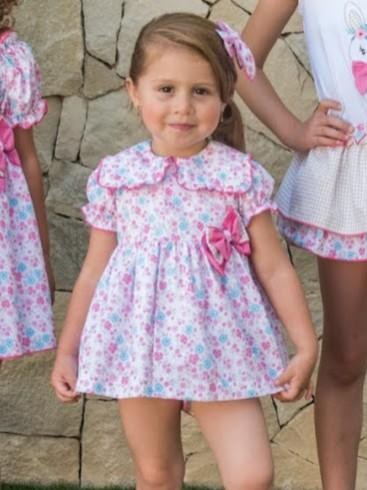 Daniesty Jesusito Bebé Braguita Estampada Volante Cuadro Vichy Vestido Estampado Flores Lazada Familia Dulce 001 [0]