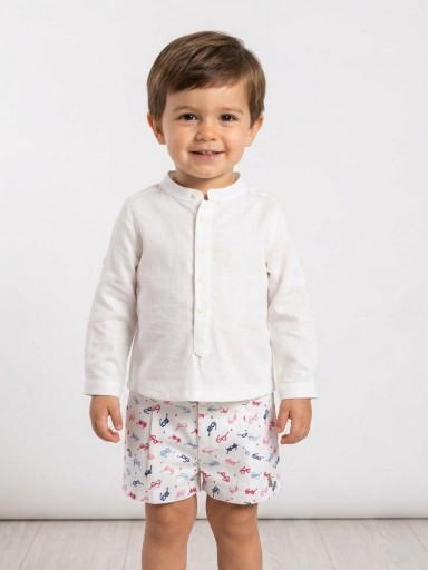 Vera by Nekenia Conjunto Camisa Blanca m/l Pantalón Estampado Gafas 22VP06 [0]