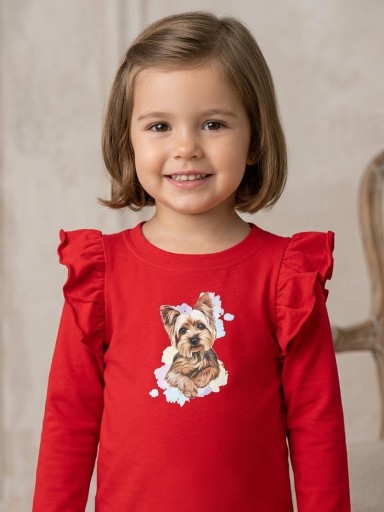 Vera by Nekenia Sudadera Niña Perrito Rojo 23VS05 [0]