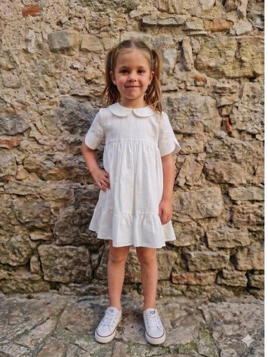 Vera By Nekenia Vestido Infantil Camisero Crudo 24VV02 [0]