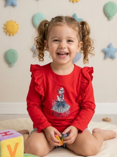 Vera By Nekenia Sudadera Niña Roja Lazo Strass 23VS03 [0]