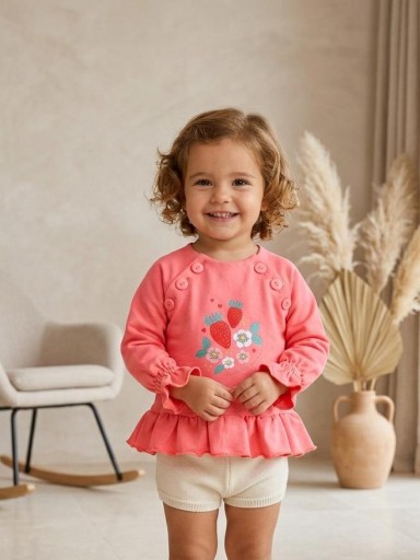 Vera by Nekenia Sudadera Niña Coral Fresas 23VS07 [0]