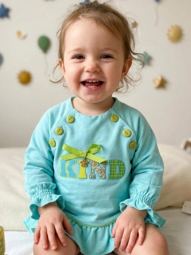 Vera By Nekenia Sudadera Niña Turquesa "Kind" 23VS02 [0]