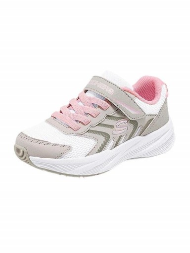 Skechers Deportivos Kids Girls Blanco Rosa Velcro 303642L NTLP [1]
